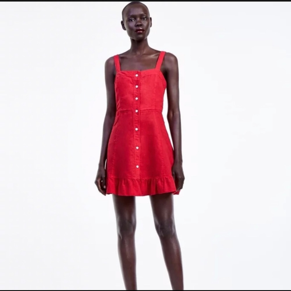 Red Zara mini dress